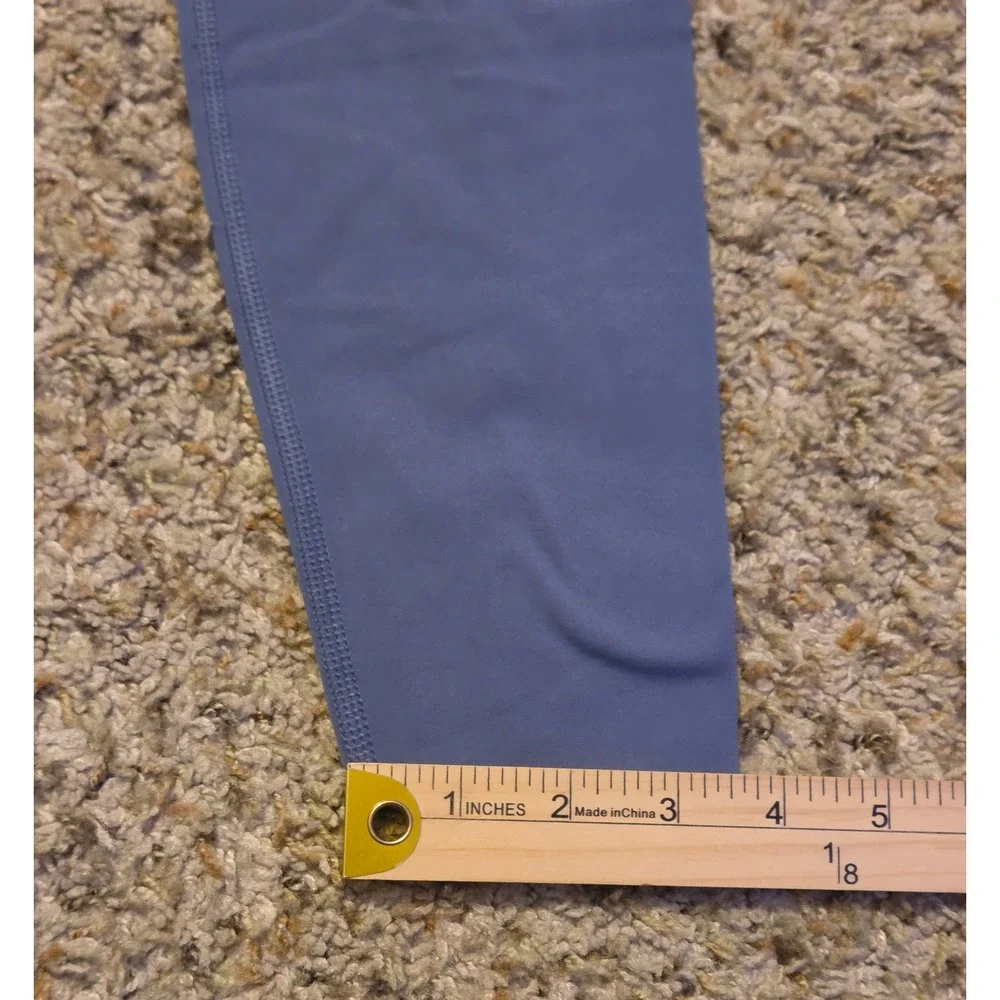 Nike Dri-Fit‎ Soft Athletic Leggings Women's Size Small Blue Inside Pocket